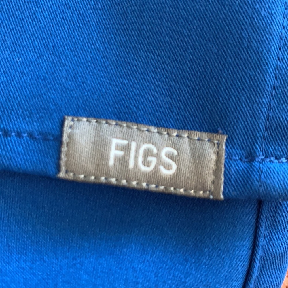 Figs Royal Blue Scrub Top - Picture 2 of 5